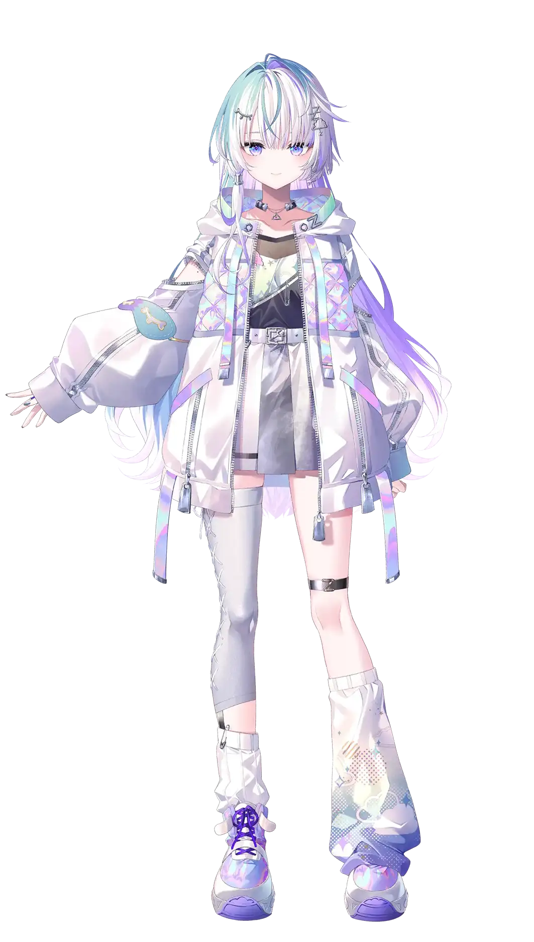 眠雲ツクリ (TSUKURI NEMUKUMO) - Vtuber character illustration